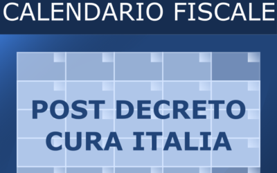 Calendario fiscale post decreto Cura Italia