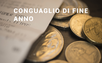 Il conguaglio fiscale di fine anno