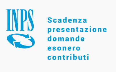 Scadenza domande per l’esonero dai contributi