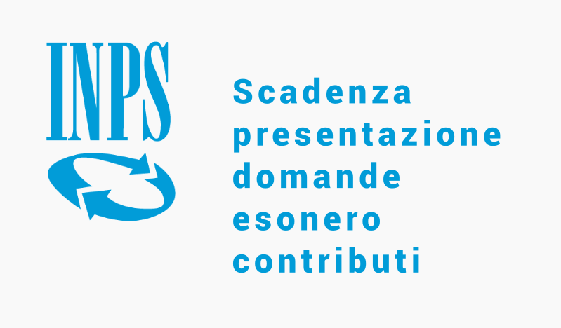 Scadenza domande per l’esonero dai contributi